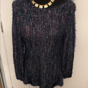 Chico's Multicolor Fuzzy Knit Sweater